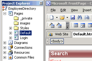 Microsoft FrontPage Integration